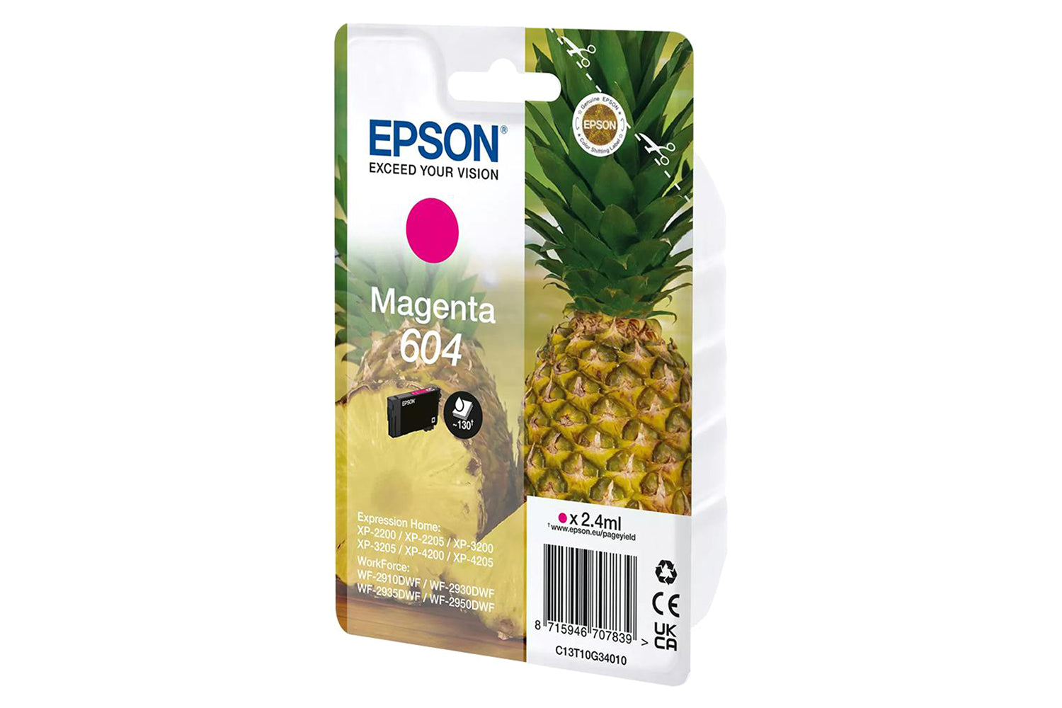Epson 604 Pineapple Individual Genuine Ink | Magenta-2