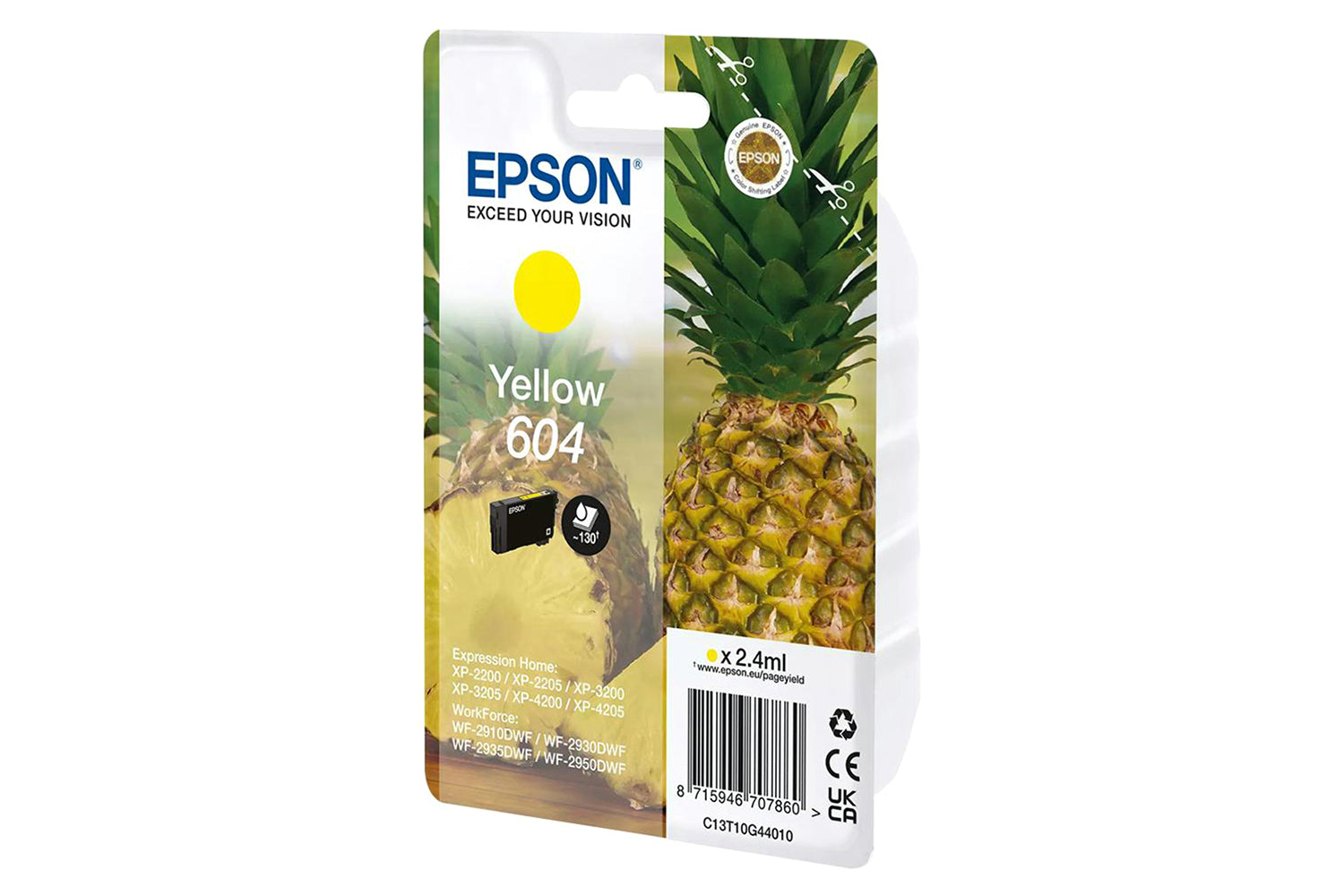 Epson 604 Pineapple Individual Genuine Ink | Yellow-2