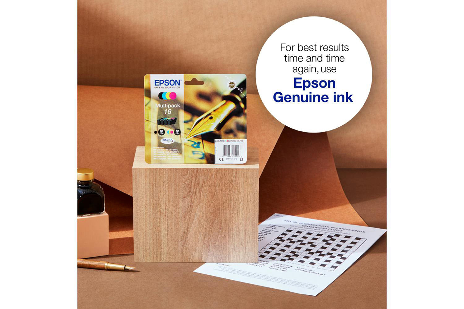 Epson Durabrite Ultra Pen and Crossword Ink | 4 Colour | Multipack-3