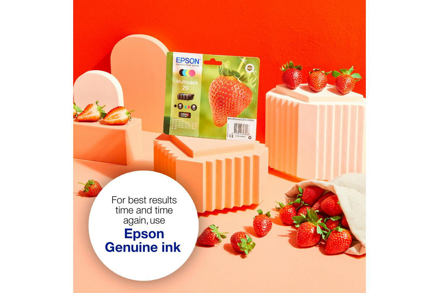 Epson 29 Strawberry Claria Home Individual Genuine Inks | Black-2