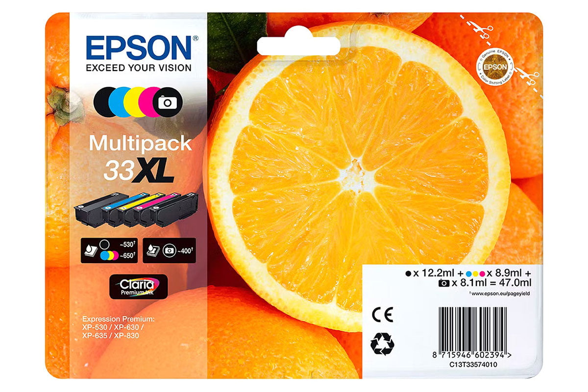 Epson 33 Oranges Claria Premium Ink Cartridge | Multipack | 5 Colours-4