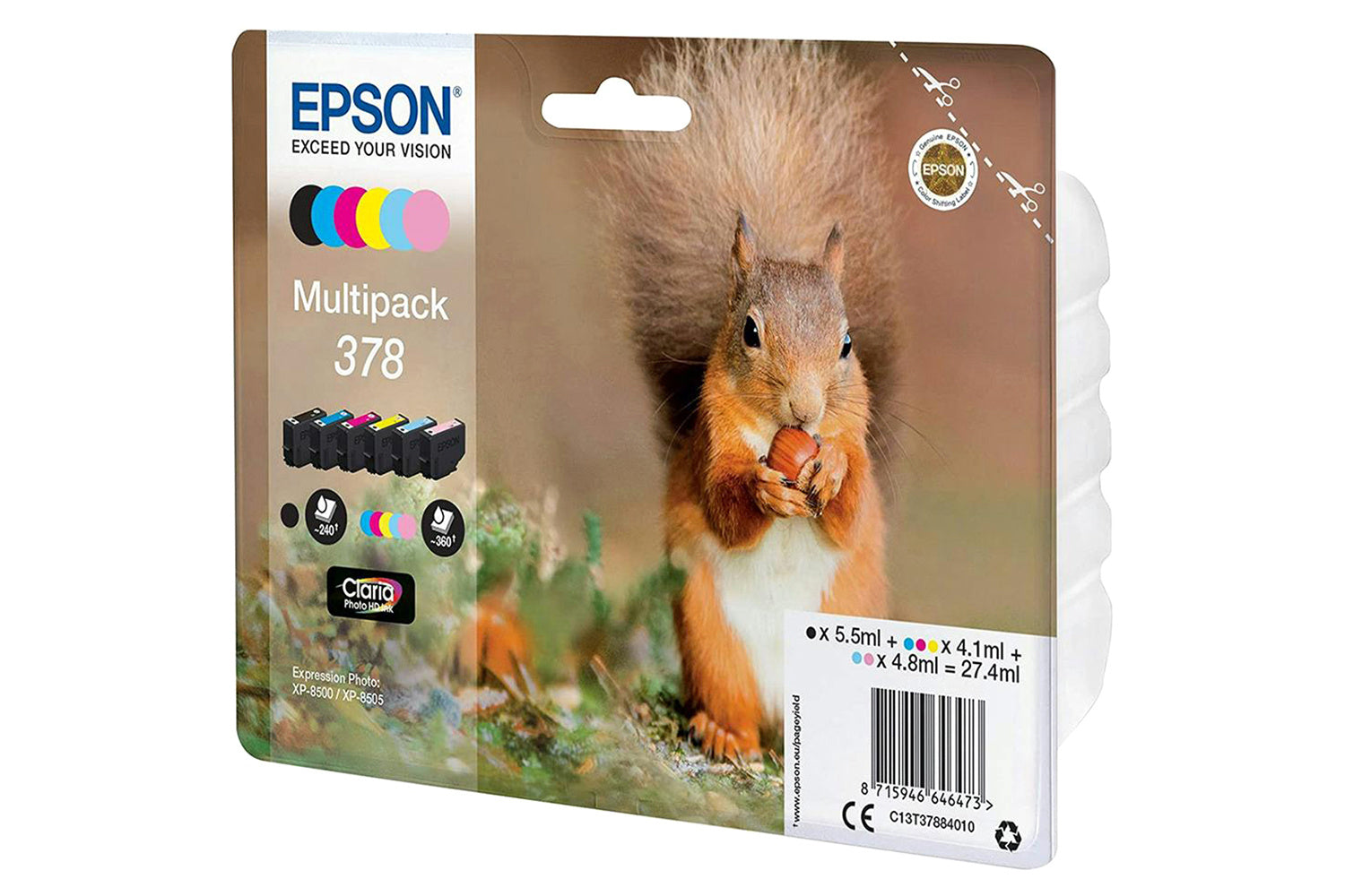 Epson 378 Squirrel Multipack Ink Cartridge-2