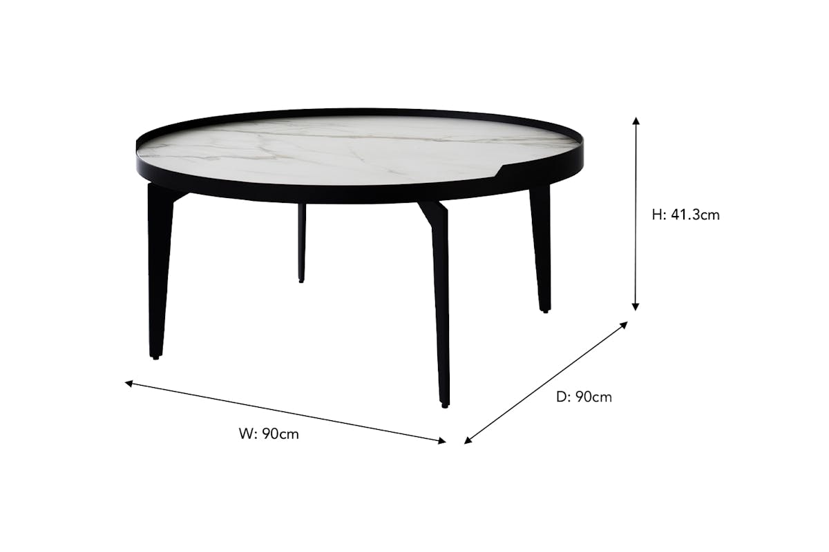 Flora Stone Top Coffee Table-3