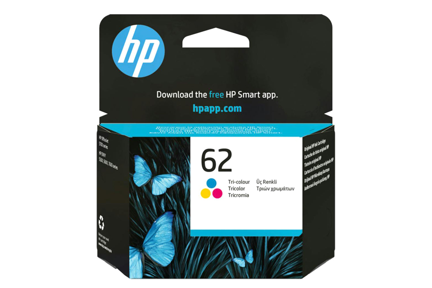 HP 62 Original Ink Cartridge | Tri-colour