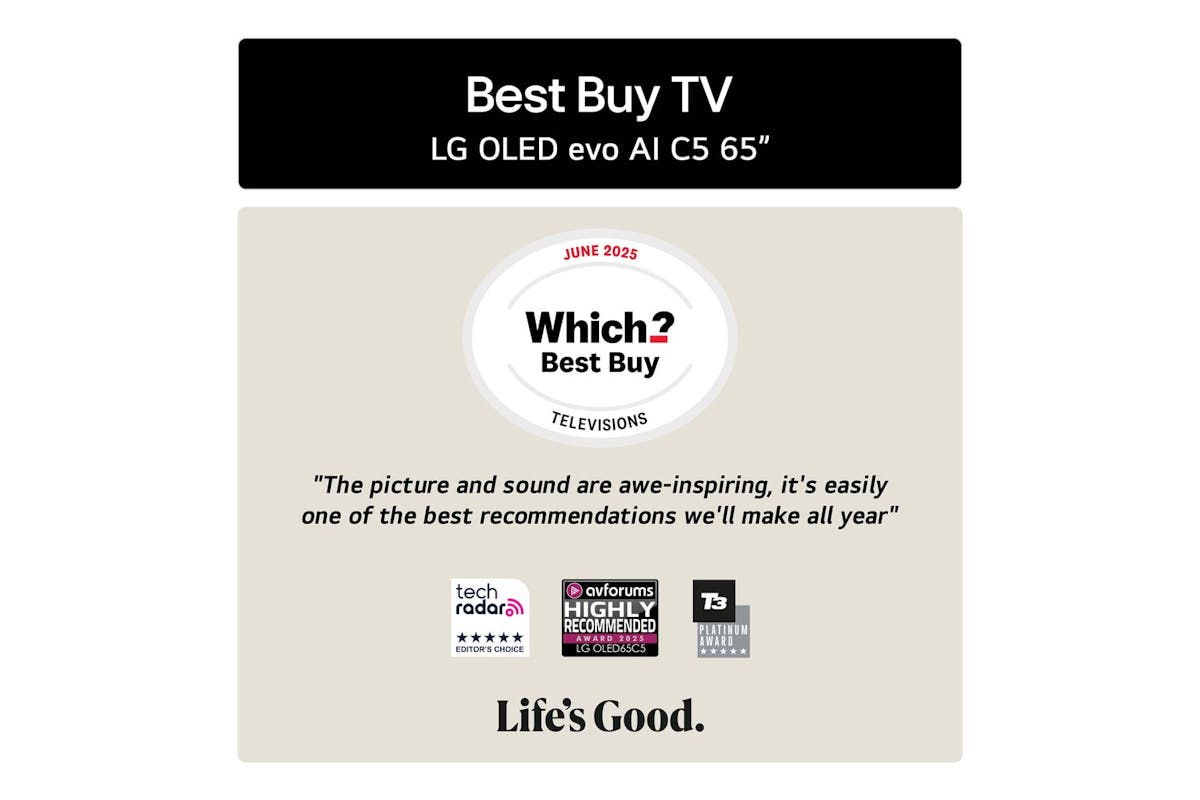 LG 65" OLED Evo AI C5 4K Smart TV | OLED65C54LA.AEK-3