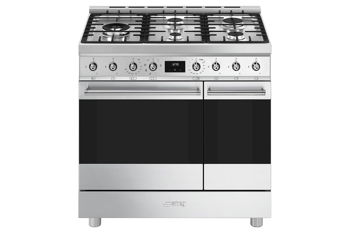 Smeg 90cm Symphony Classic Range Cooker with Gas Hob | C92GMX2