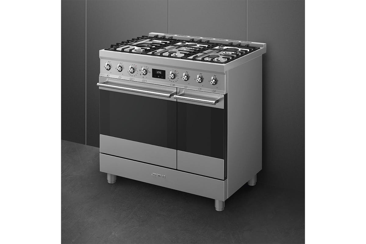 Smeg 90cm Symphony Classic Range Cooker with Gas Hob | C92GMX2-2