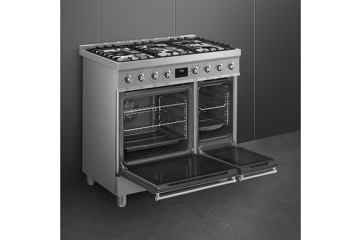 Smeg 90cm Symphony Classic Range Cooker with Gas Hob | C92GMX2-5