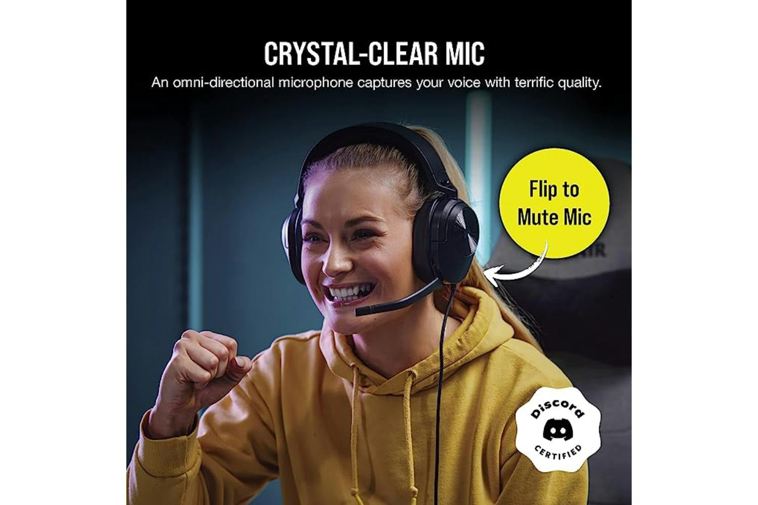 Corsair HS55 Stereo Wired Gaming Headset | Carbon-2