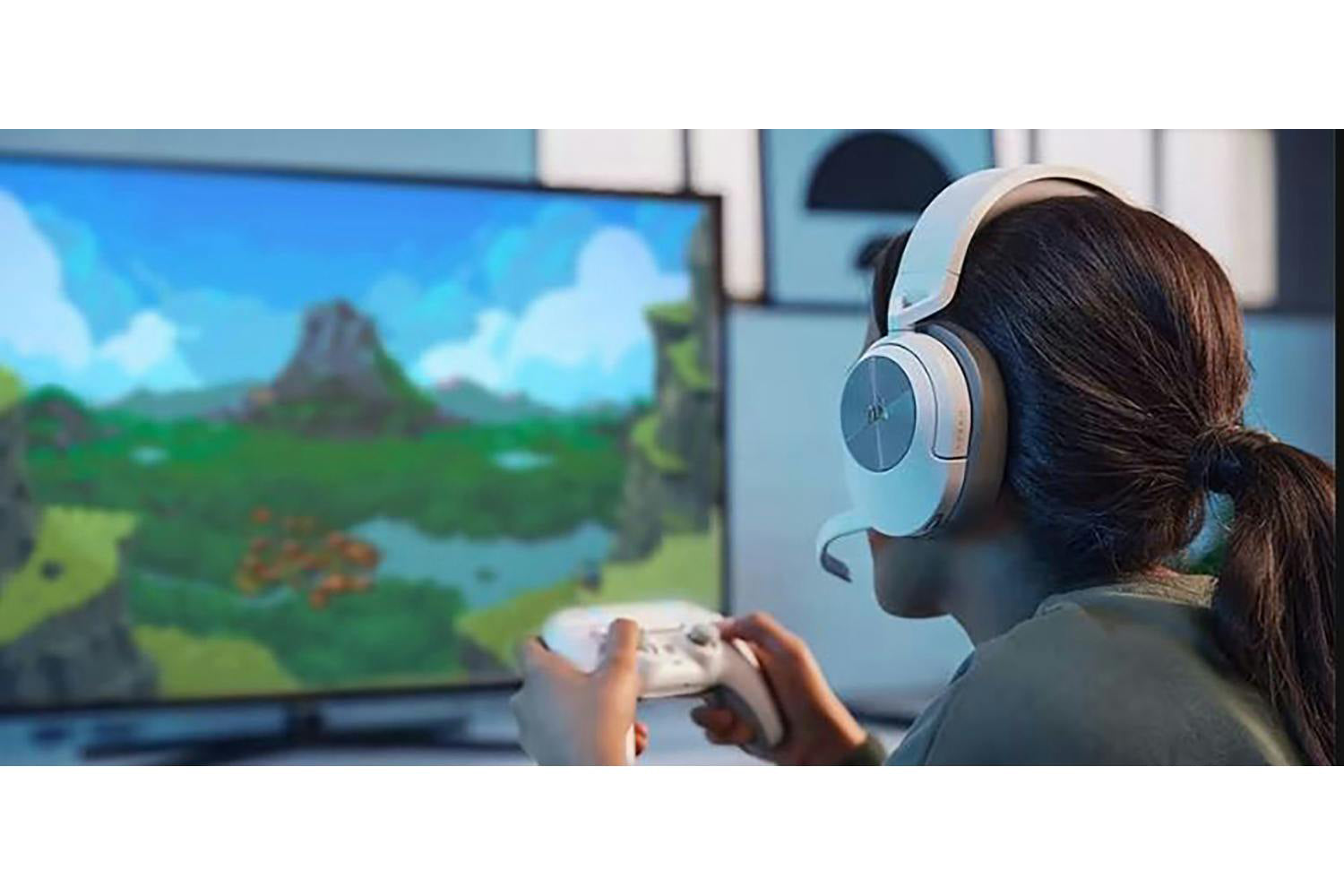Corsair HS55 Wireless Gaming Headset | White-8