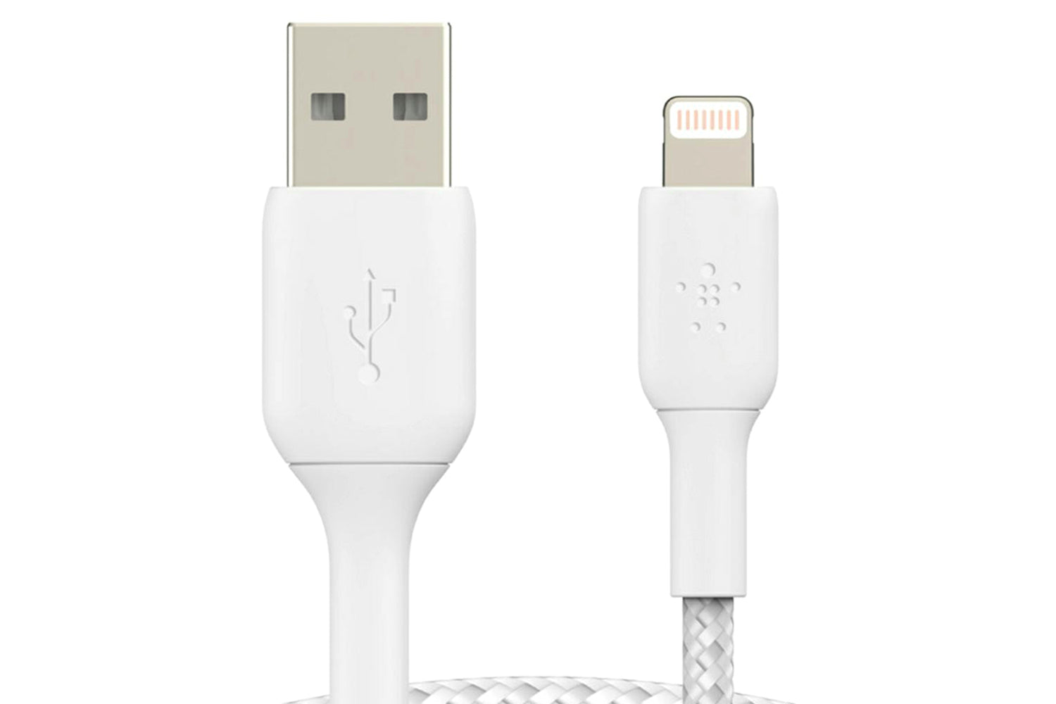 Belkin Boost Charge Braided Lightning to USB-A Cable | 1m | White