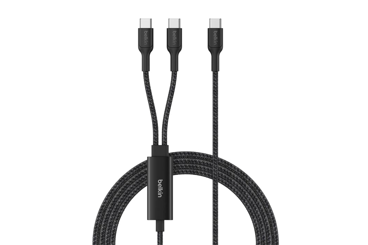 Belkin Braided USB-C to Dual USB-C Cable | 1.5m | Black-2