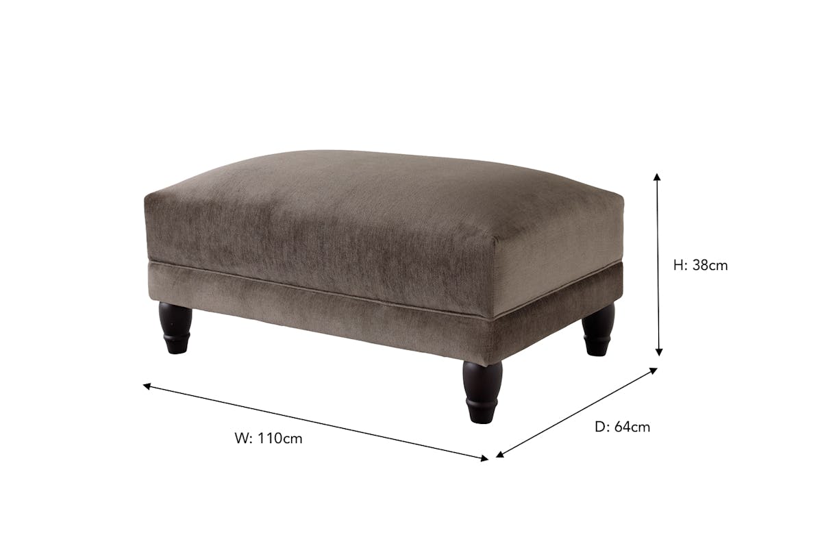 Carey Footstool | Fabric | Sage-3