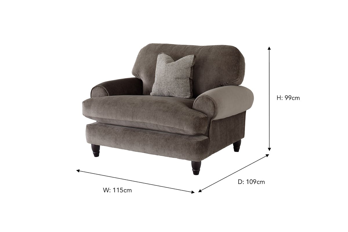 Carey Love Seater Sofa | Fabric | Sage-3