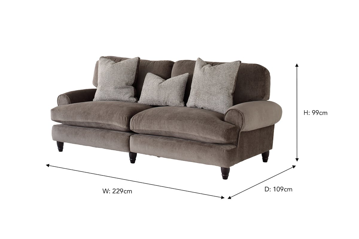Carey 4 Seater Sofa | Fabric | Sage-3