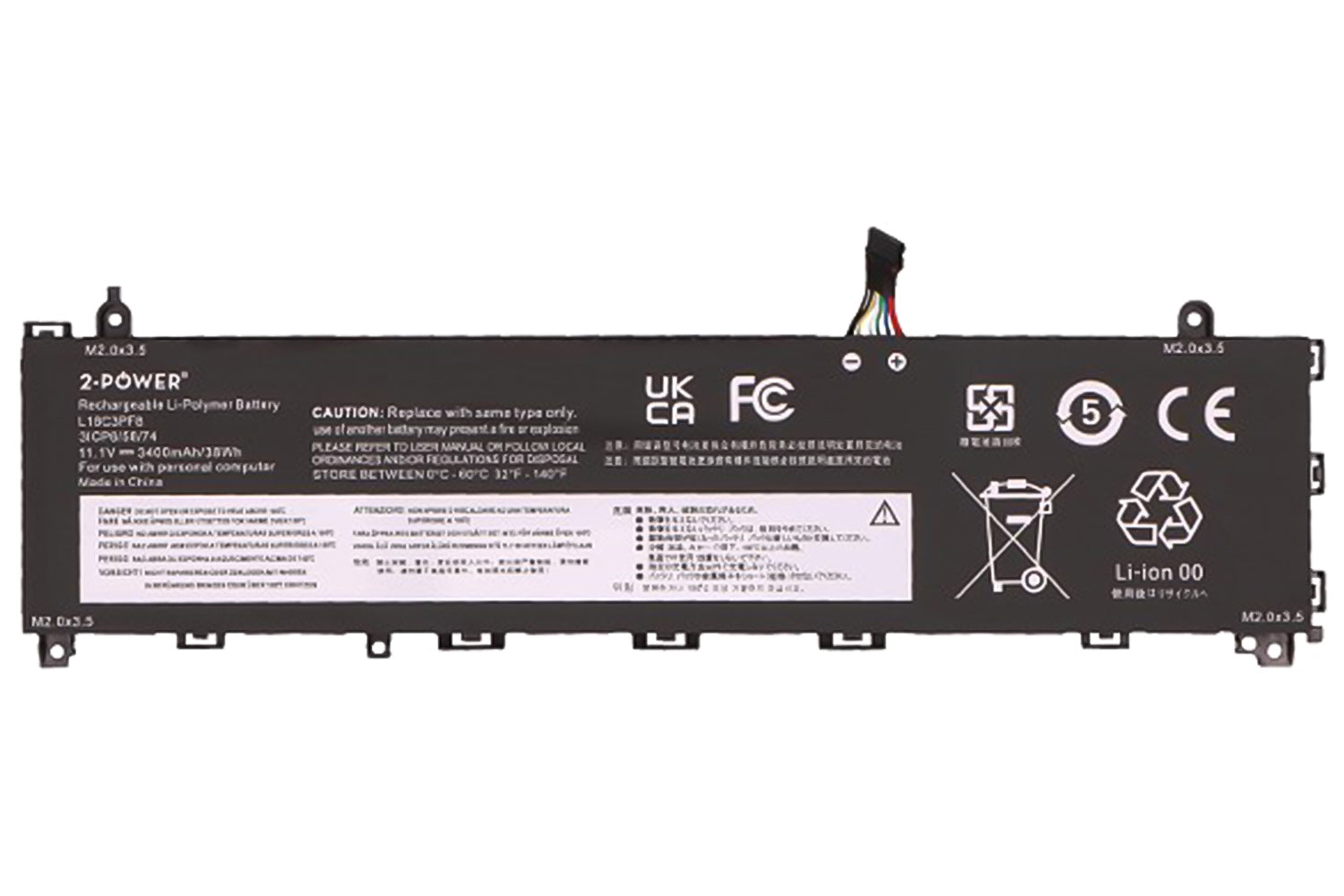 2-Power Main Battery Pack 11.1V 3400mAh