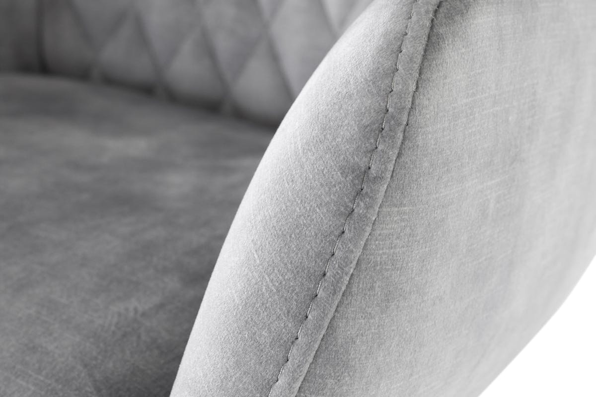 Celine Counter Stool | Swivel | Silver-4