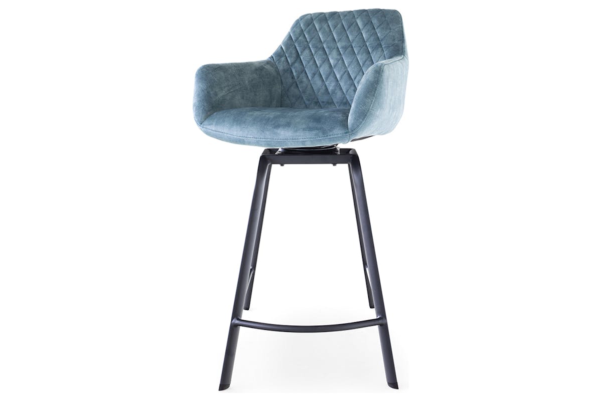 Celine Counter Stool | Swivel | Teal-2