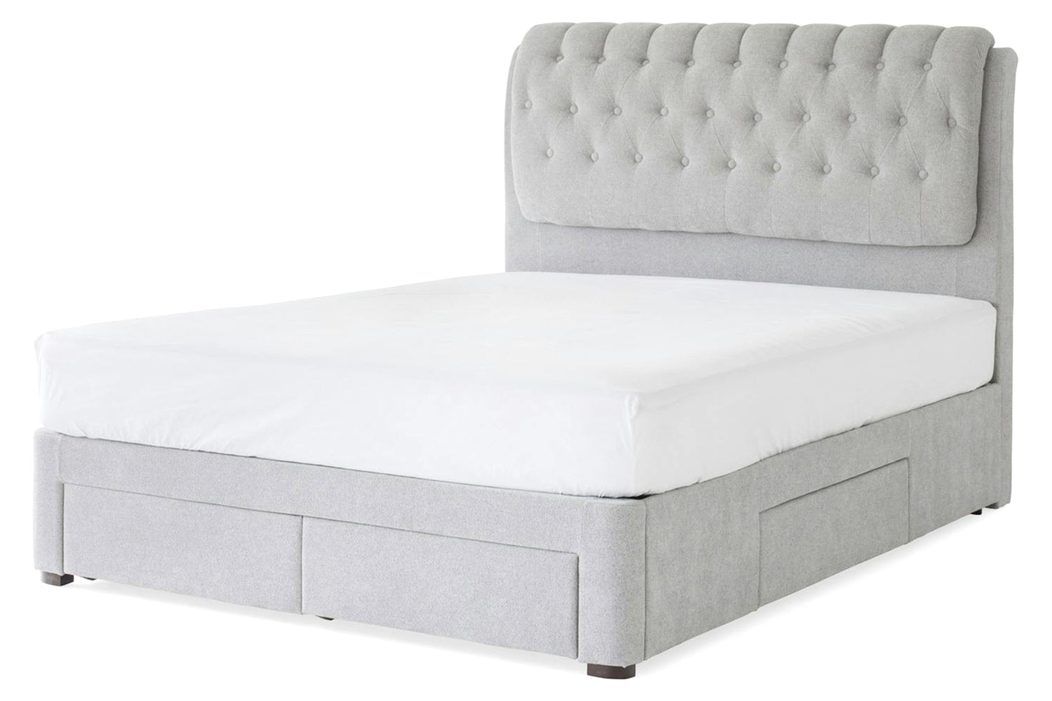 Duval Regency Bed Frame with 4 Drawers | King | 5ft | Oyster-4