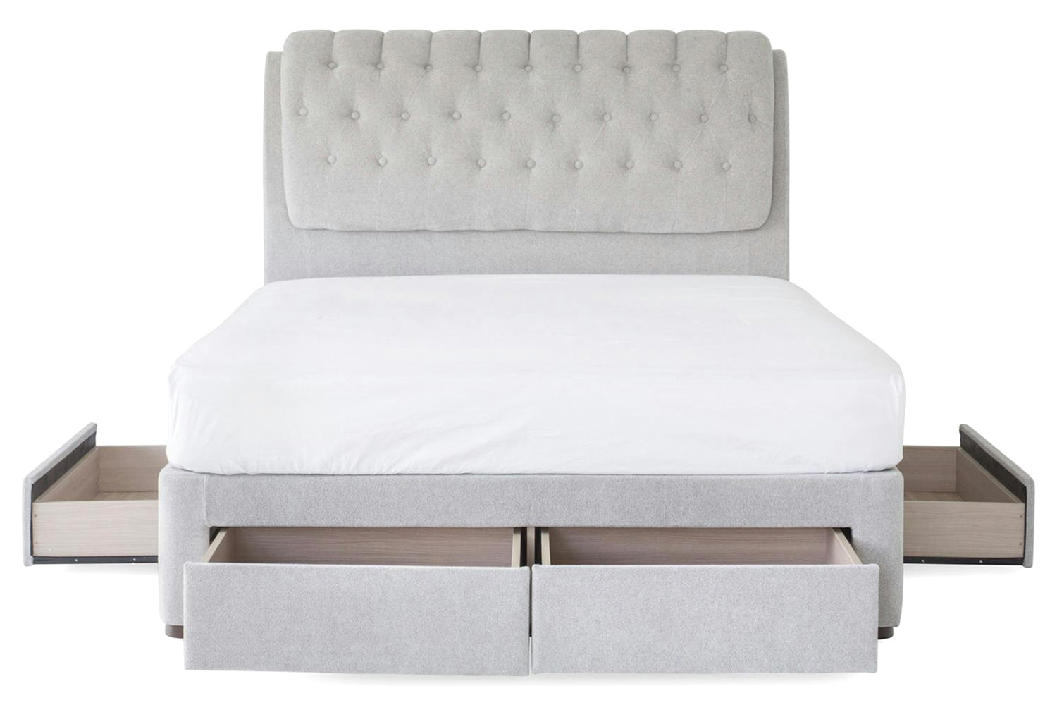 Duval Regency Bed Frame with 4 Drawers | King | 5ft | Oyster-5