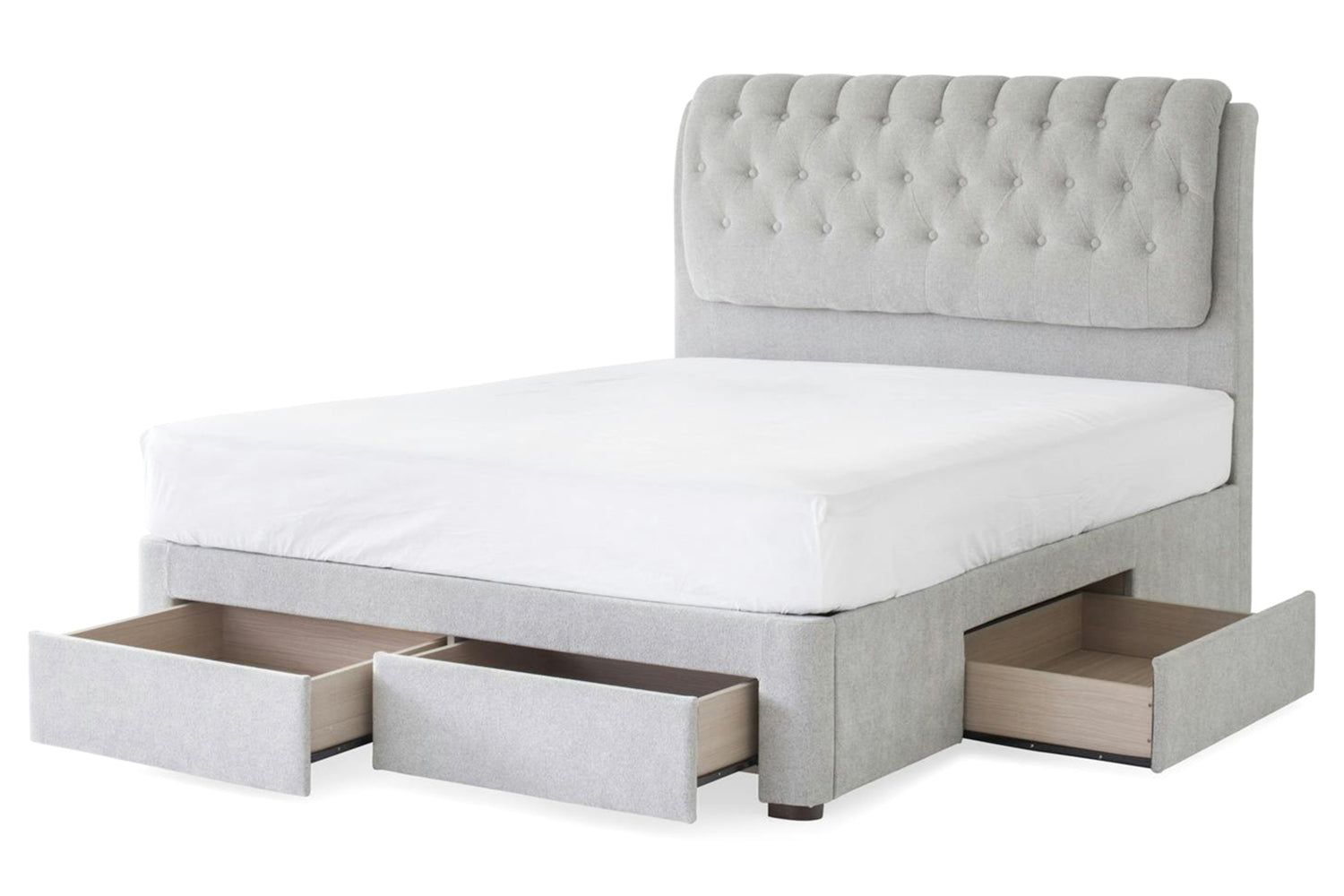 Duval Regency Bed Frame with 4 Drawers | Super King | 6ft | Oyster-6