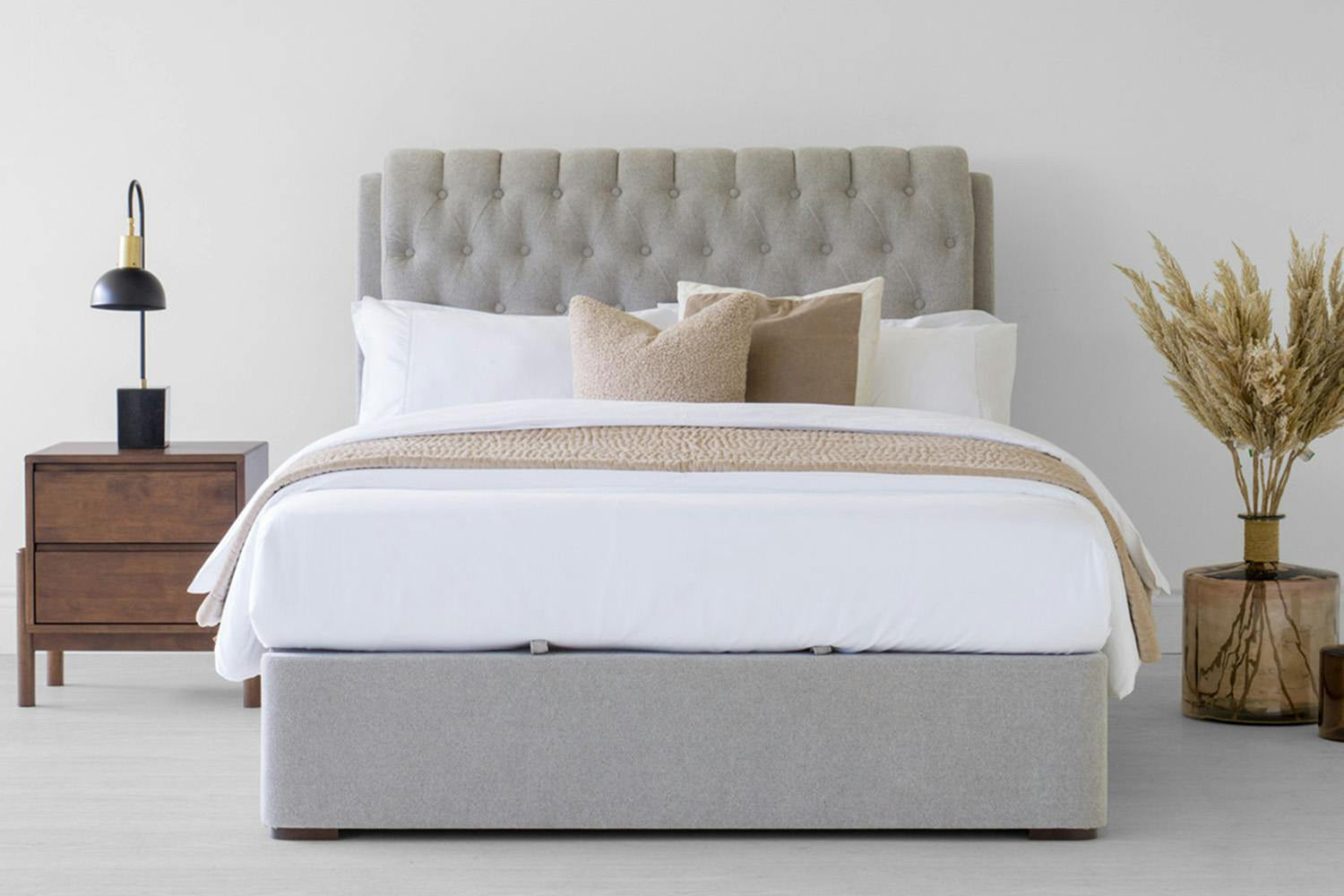 Duval Regency Ottoman Bed | Super King | 6ft | Oyster