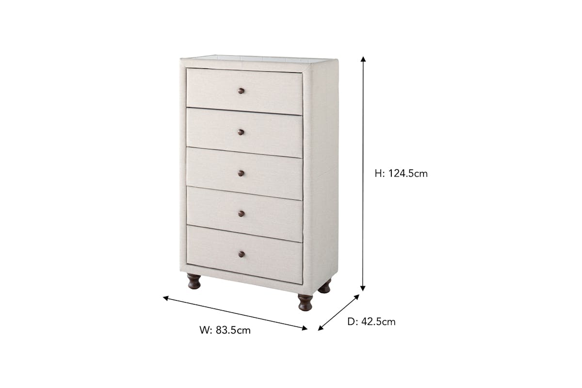 Shelbourne Chest Of Drawer | 5 Drawer | Oat-3