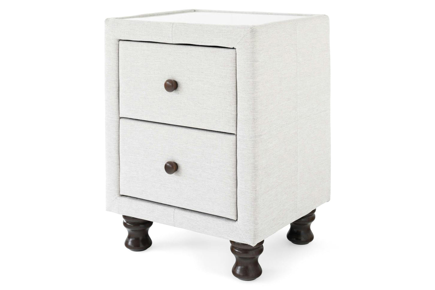 Shelbourne Bedside Locker | 2 Drawer | Oat-2