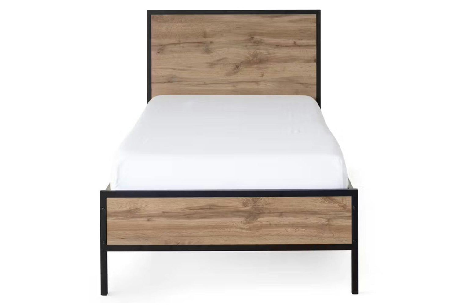 Zion Bed Frame | Single | 3ft | Oak Effect-2