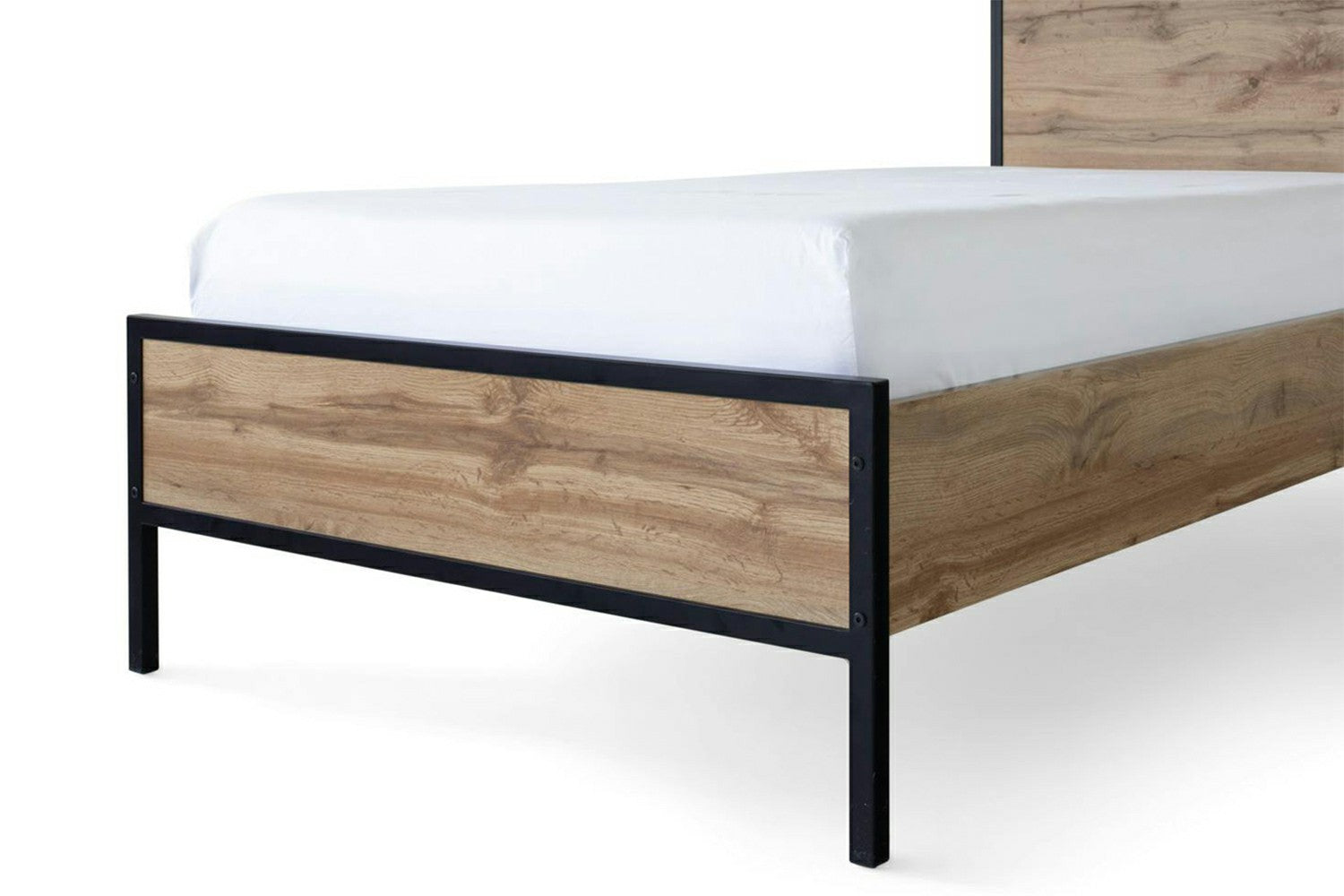 Zion Bed Frame | Single | 3ft | Oak Effect-5