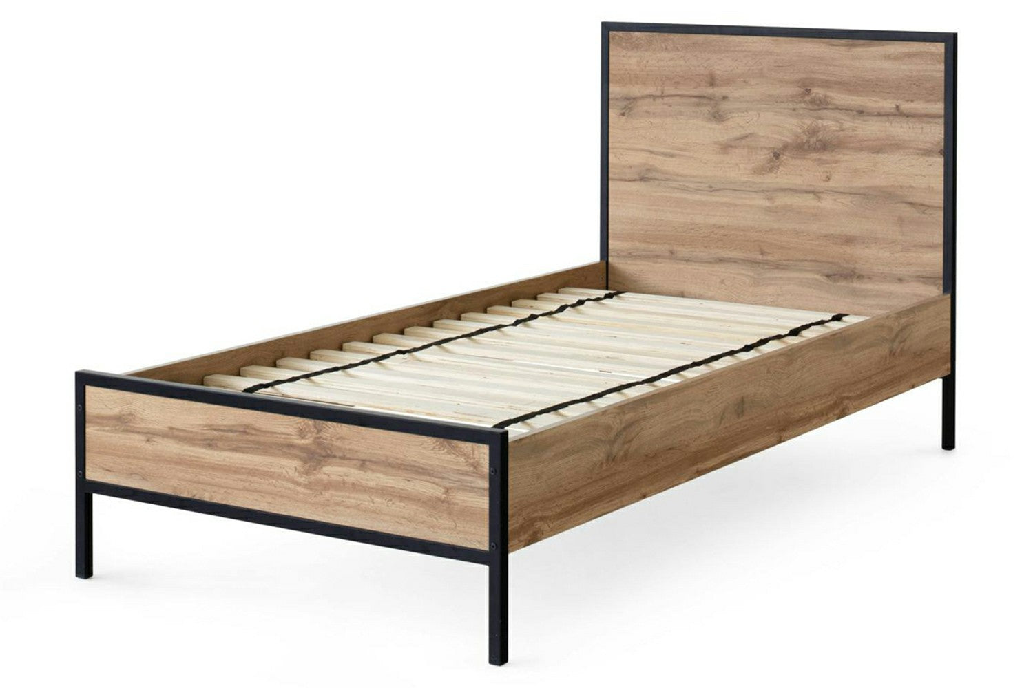 Zion Bed Frame | Single | 3ft | Oak Effect-7