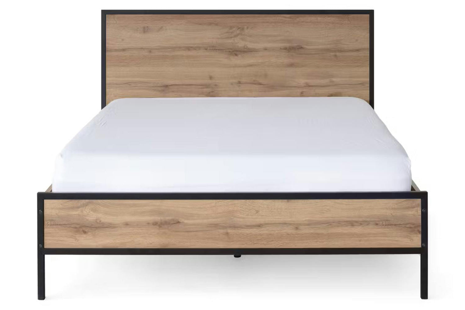Zion Bed Frame | Small Double | 4ft | Oak Effect-2