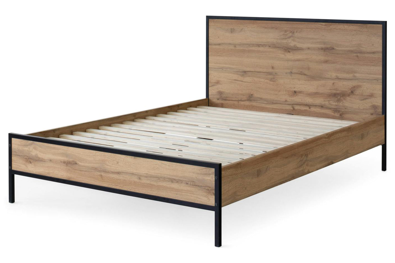 Zion Bed Frame | King | 5ft | Oak Effect-5