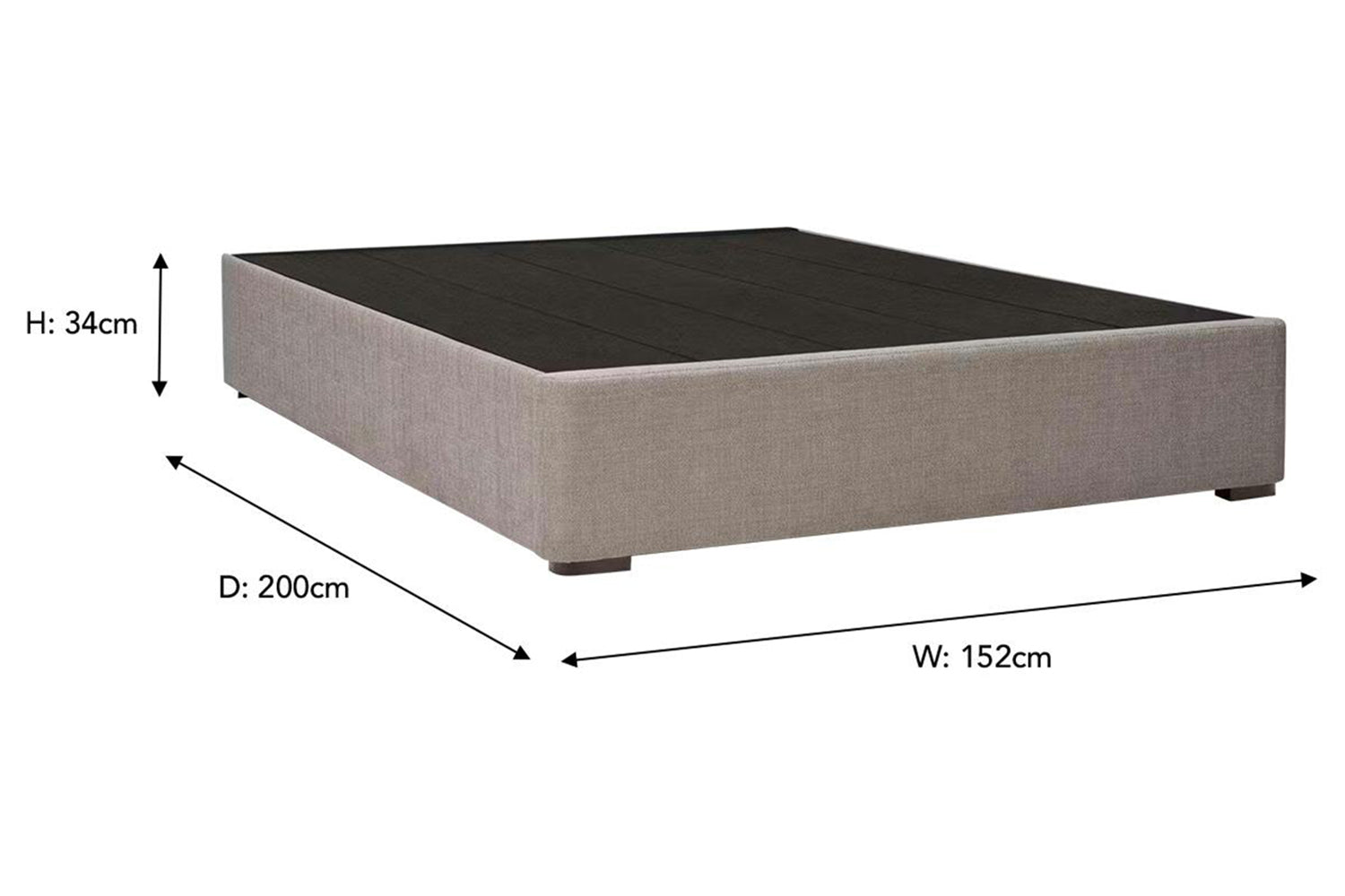 Duval Base | King | 5ft | Grey-3