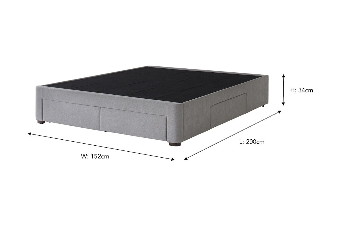 Duval 4-Drawer Base | King | 5ft | Oyster-3
