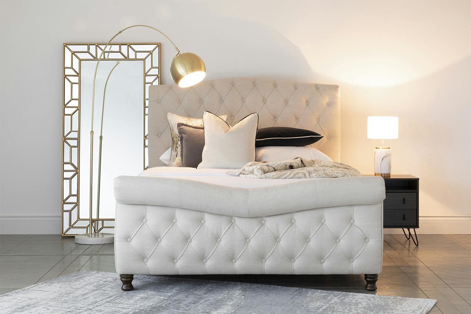 Shelbourne Bed Frame | Double | 4ft6 | Oat