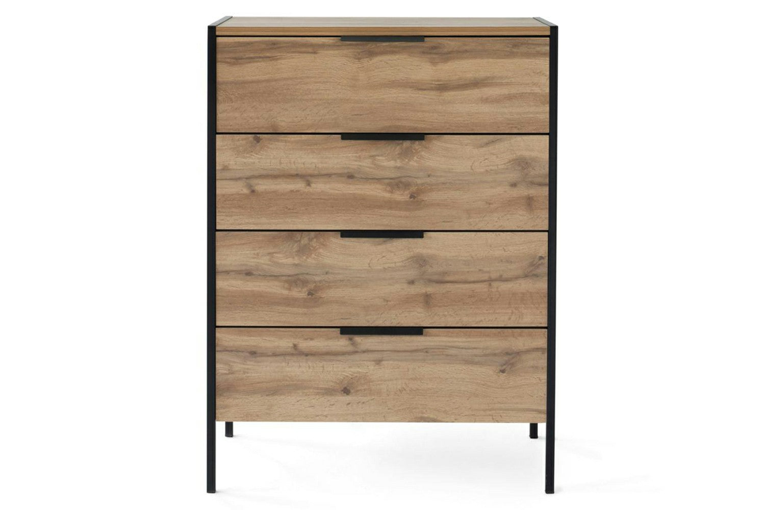 Zion Chest Of Drawer | 4 Drawer | Oak Effect