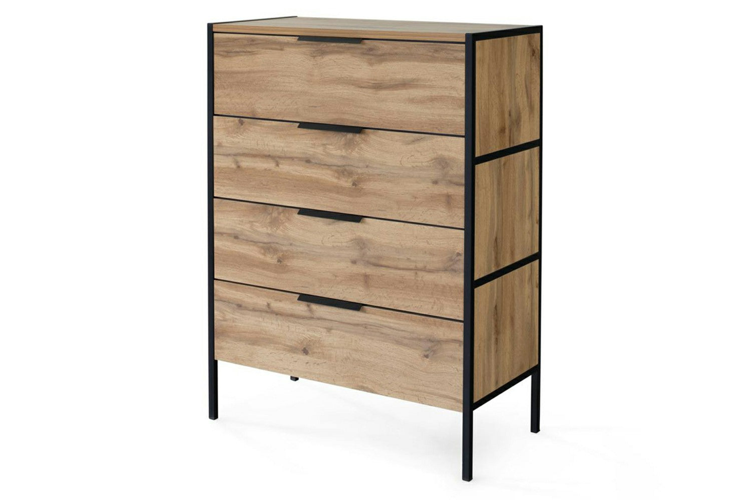 Zion Chest Of Drawer | 4 Drawer | Oak Effect-4