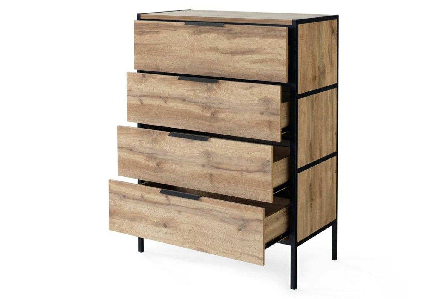 Zion Chest Of Drawer | 4 Drawer | Oak Effect-5