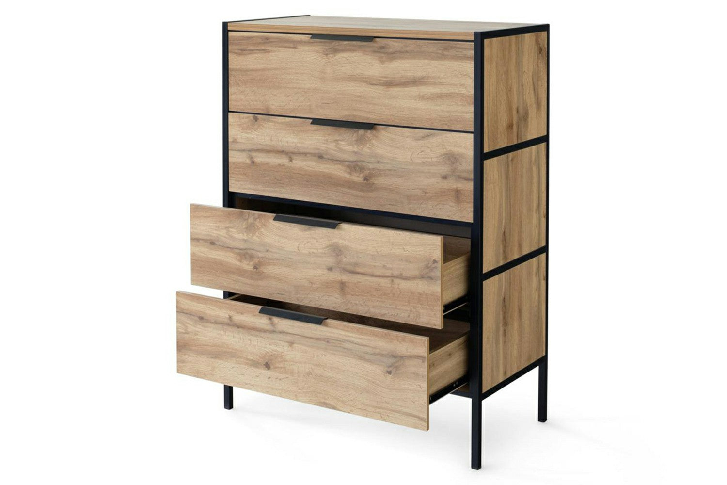 Zion Chest Of Drawer | 4 Drawer | Oak Effect-6