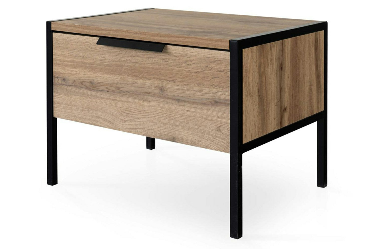 Zion Bedside Table | 1 Drawer | Oak Effect-2