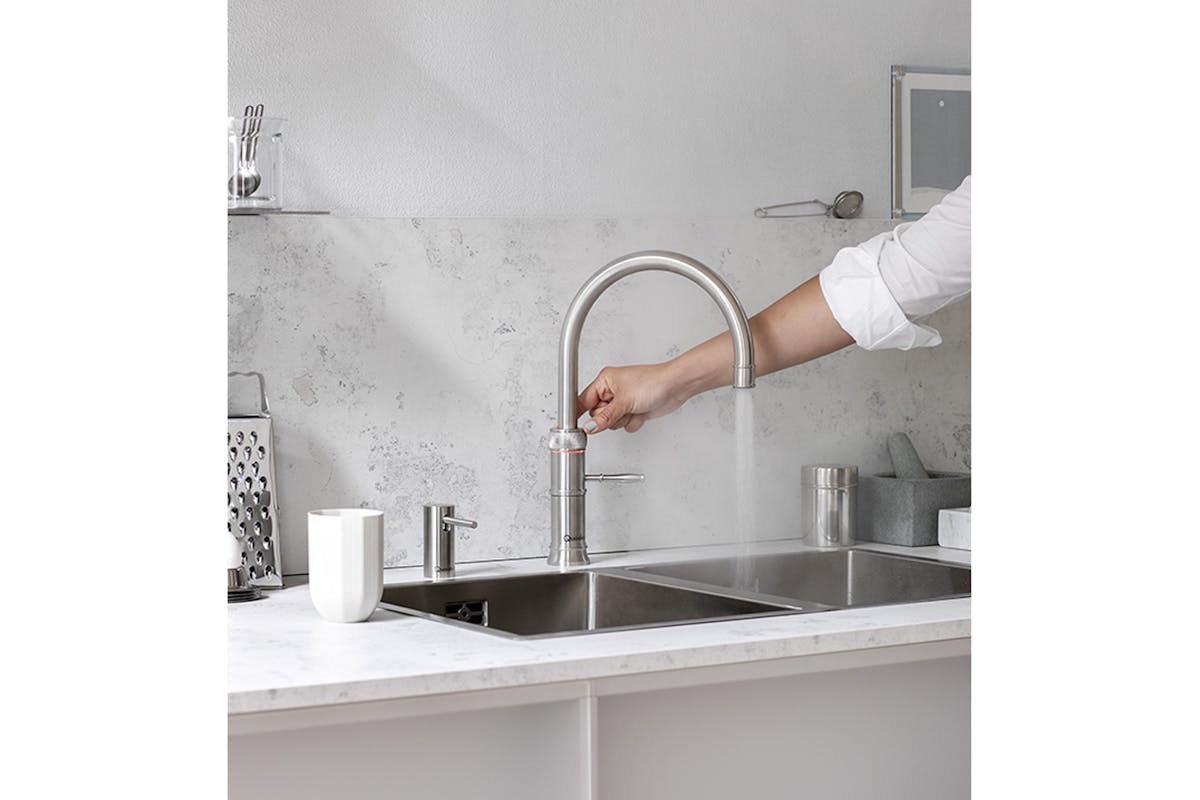 Quooker Classic Fusion Round Tap | Stainless Steel | CFNRSST-3