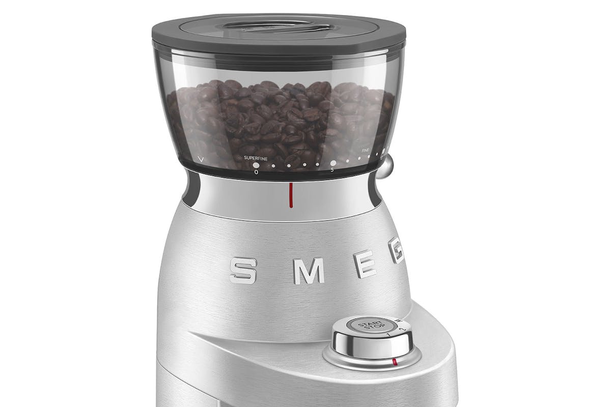 Smeg 50's Style Coffee Grinder | CGF02SSUK | Aluminium-8