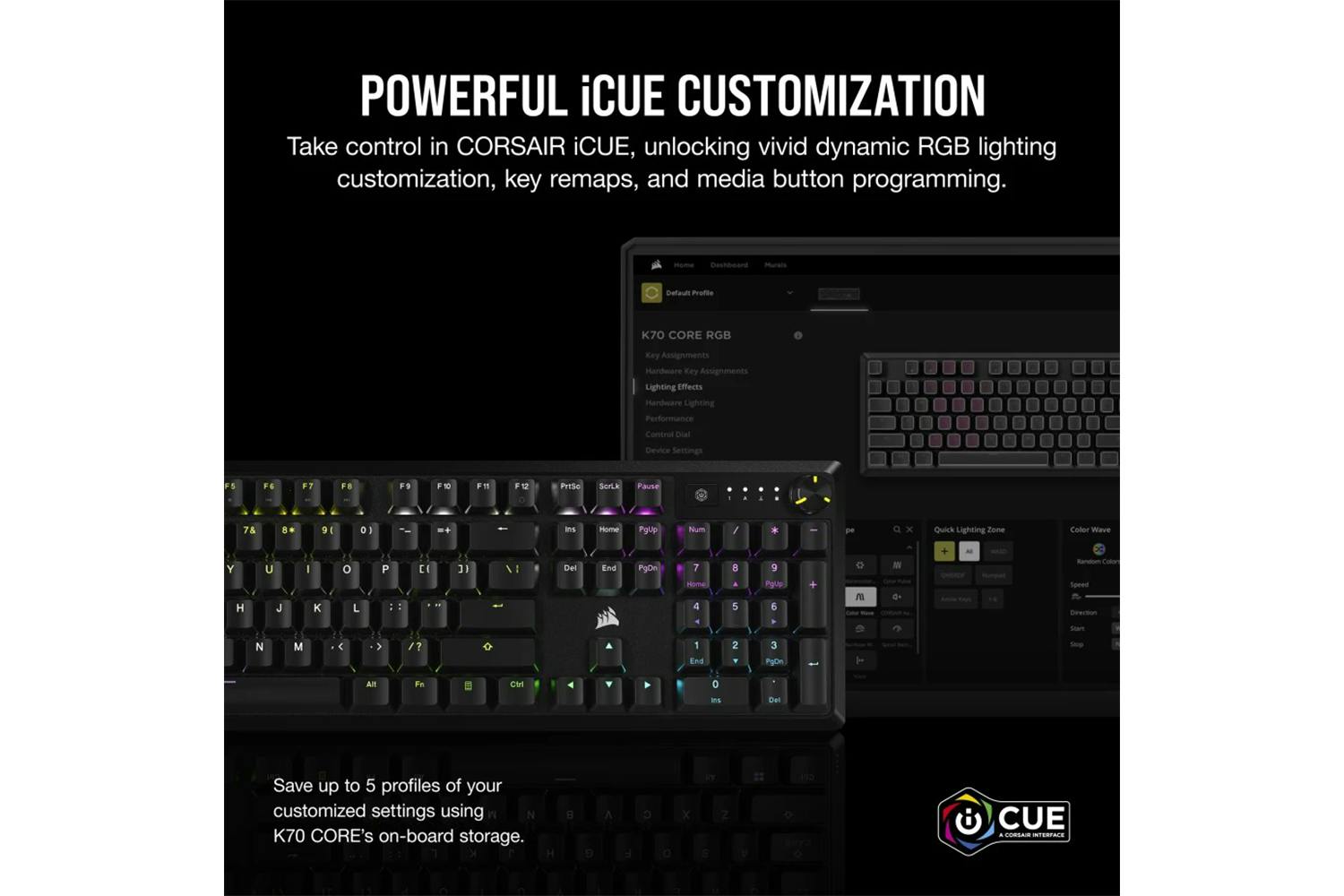 Corsair K70 CORE RGB Mechanical Gaming Keyboard | Black-4
