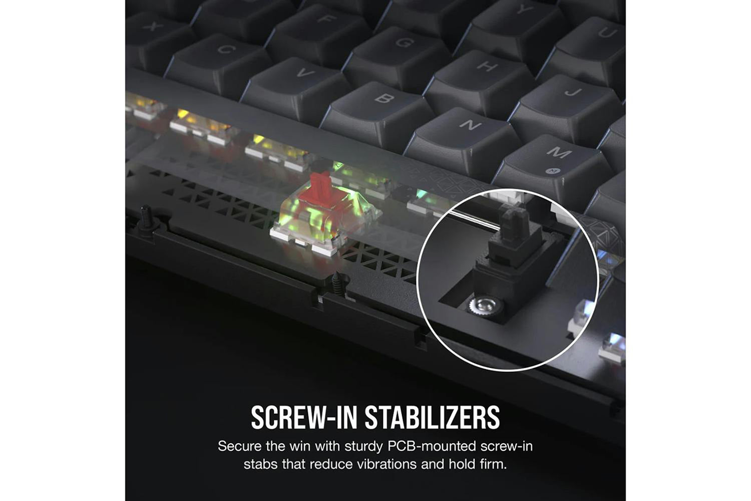 Corsair K65 PLUS Wireless 75% RGB Mechanical Gaming Keyboard | Midnight Gray-10