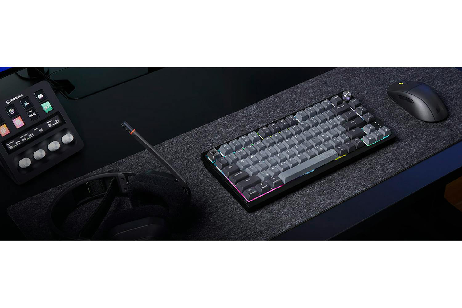 Corsair K65 PLUS Wireless 75% RGB Mechanical Gaming Keyboard | Midnight Gray-15