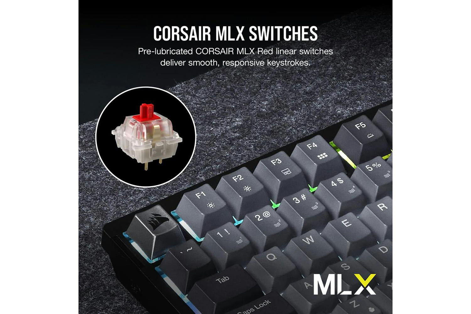 Corsair K65 PLUS Wireless 75% RGB Mechanical Gaming Keyboard | Midnight Gray-4