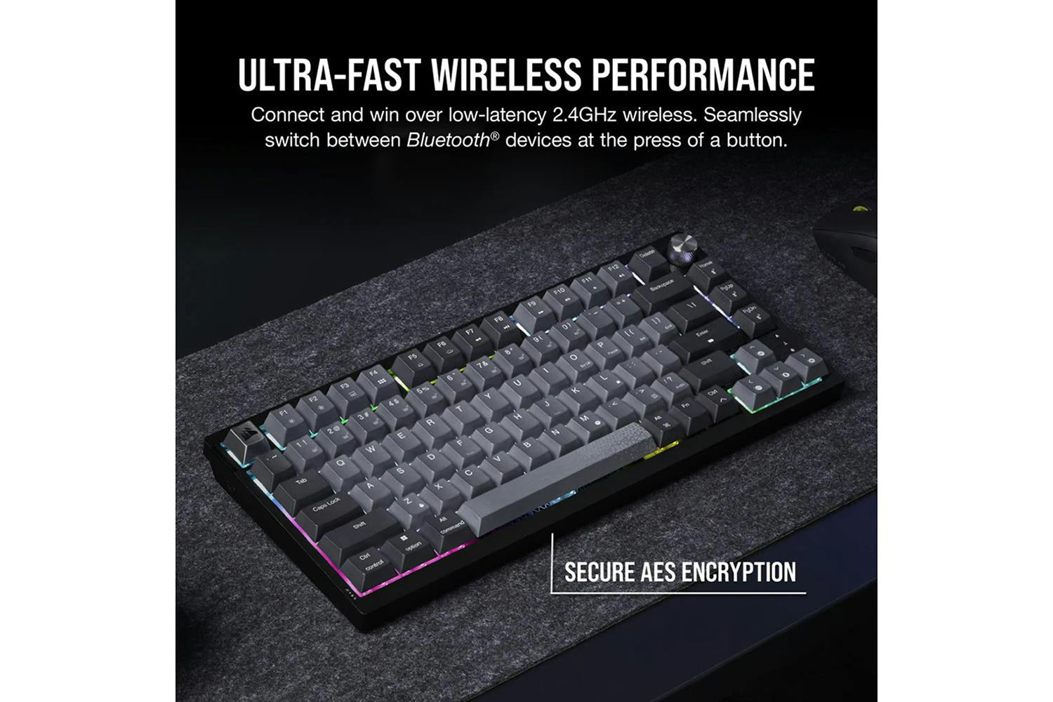 Corsair K65 PLUS Wireless 75% RGB Mechanical Gaming Keyboard | Midnight Gray-5