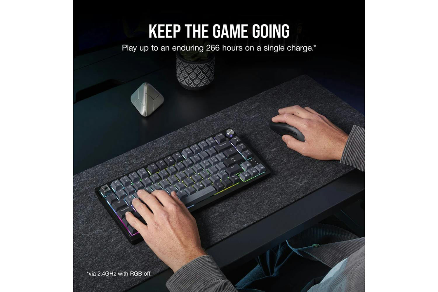 Corsair K65 PLUS Wireless 75% RGB Mechanical Gaming Keyboard | Midnight Gray-8
