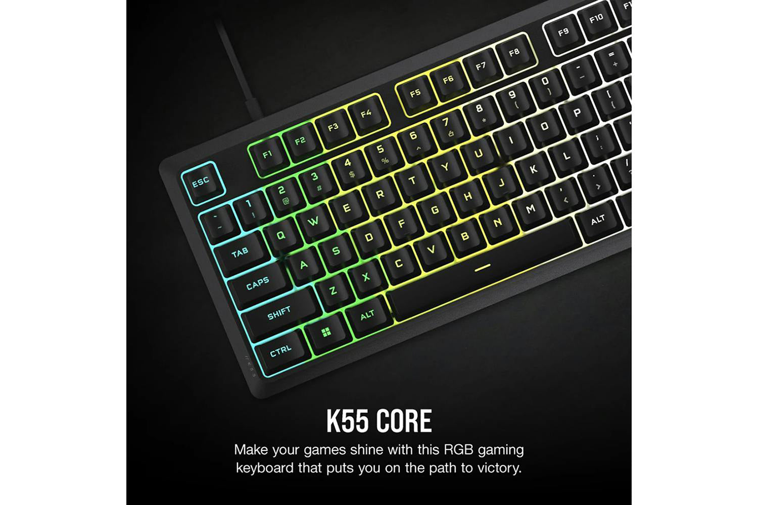 Corsair K55 CORE RGB Gaming Keyboard | Black-2